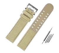 SPAKAMTZTK Fondo De Cuero De Lona H760250 H68201993 H7060596 Nylon Watchband Fit For Seiko Men Sport Strap 20 Mm 22 Mm Compatible For Hamilton Compatible For Watch De Campo Caqui correa de reloj(Khaki