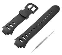 SPAKAMTZTK Men Strap de goma Sports Outdoor Silicone Band Accesorios femeninos Hebilla de pulsera Compatible for Suunto Compatible for Observer Sr x6hrm correa de reloj(Black Buckle)