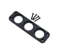 SPAKAMTZTK Panel de toma corriente USB 1, 2, 3 y 4 orificios, carcasa ABS negra, kit montaje for tablero instrumentos coche, barco, camión, encendedor cigarrillos encendedor(3 holes)