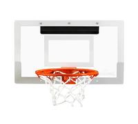 Spalding - Arena Slam 180° - Aro de Interior - Aro de Baloncesto para niños - Tablero de policarbonato Resistente (45,7 cm) - Mini balón Incluido - Aro de 180° Incluido - Interior - sobre Puerta