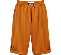 Spalding Attack Shorts - Pantalones Cortos de Baloncesto para Hombre, Color Naranja/Negro, Talla XXXS