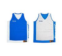 Spalding - Camiseta de Tirantes Reversible - Camiseta de Baloncesto - Azul/Blanco - Talla M - Ropa Deportiva - Baloncesto