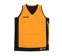 Spalding - Camiseta de Tirantes Reversible - Camiseta de Baloncesto - Mango Sorbete/Negro - Talla 140 - Ropa Deportiva - Baloncesto