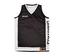 Spalding - Camiseta de Tirantes Reversible - Camiseta de Baloncesto - Negro/Blanco - Talla 140 - Ropa Deportiva - Baloncesto