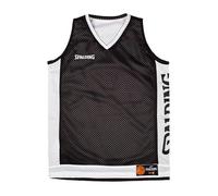 Spalding Camiseta de Tirantes Reversible para Hombre, Negro/Blanco, XL, Negro