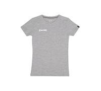 SPALDING Camiseta funcional 'Essential' gris moteado / blanco M gris moteado / blanco