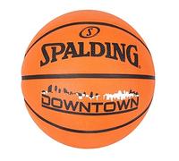 Spalding Downtown - Balón de Baloncesto de Goma, Talla 7, Color Negro