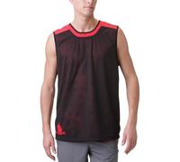 Spalding Essential - Camiseta para Hombre, tamaño XL, Color Rojo/Negro