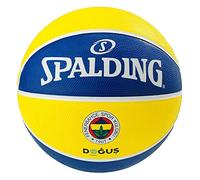 Spalding EuroLeague Baloncesto Caucho Fenerbahce Replica, Amarillo, Azul, 7