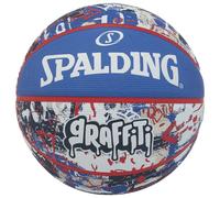 Spalding - Graffiti Series - Azul - Balón de Baloncesto - Tamaño 7 - Baloncesto - Balón Certificado - Material: Goma - Exterior - Antideslizante - Excelente Agarre