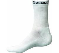 Spalding Mid Cut Calcetines, 3 Pares, Sin género, Blanco, 36-40
