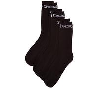 Spalding Mid Cut Calcetines, 3 Pares, Sin género, Negro, 46-50
