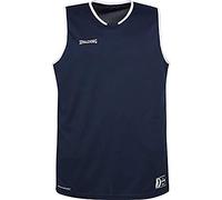 SPALDING Move Tank Top Navy/White XXL Camiseta, Unisex Adulto, Azul Marino/Blanco