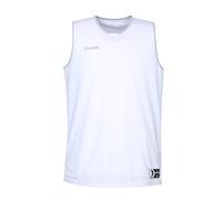 SPALDING Move Tank Top White/Silver Grey M Camiseta, Unisex Adulto, Blanco/Plata