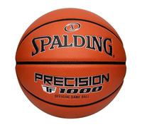 Spalding Precision TF-1000 - Balones de Baloncesto para Juegos de Interior, Cubierta Acolchada de Microfibra de Agarre seco, Aprobado por la Escuela Secundaria, tamaño 7, 29.5 Pulgadas