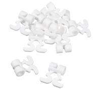 Spalding Quick Clip AC 83565 - Clips para Sujetar la Red a la Canasta de Baloncesto Blanco Blanco Talla:1