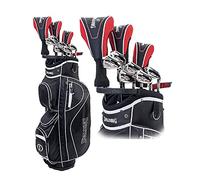 Spalding Sx35 Juego de Bolsas para Carrito de Golf, Hombres, Negro/Rojo, Talla única