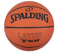 Spalding - TF-50 Balón de Baloncesto de Goma - Talla 7 - Naranja - Balón para Principiantes - Antideslizante para Exterior - Excelente Agarre - Muy Resistente - No inflado