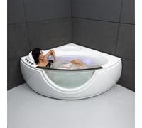 SPALINA SAMSARA Wave - Bañera de hidromasaje con ojo de buey L. 135 x l. 135 cm