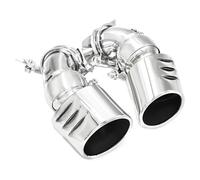 SPAMFAFGHQ 1 Par De Puntas De Escape Para Mercedes Para Benz W211 E300 E280 E260 2002-2007 De Acero Inoxidable 304 Con Silenciador De Una Sola Salida