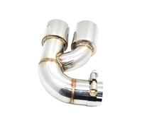 SPAMFAFGHQ 1 Punta De Escape Doble Para F20 116i Serie 1 De Acero Inoxidable Con Silenciador Y Boquilla Para Tubo De Escape Accesorios Para Autos(Plata)