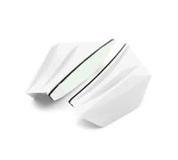 SPAMFAFGHQ 2 Piezas Aletines Universales para Moto Spoiler Aerodinámico ala Dinámica con Adhesivo(Blanco)