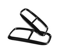 SPAMFAFGHQ 2 Piezas De Embellecedores Decorativos Para El Tubo De Escape Del Parachoques Trasero De Coche Para Q7 2016-2019 De Acero Inoxidable(NEGRO)