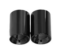 SPAMFAFGHQ 2 Piezas De Punta De Escape Para X1 F48 2016 2017 2018 2019 2020 2021 De Acero Inoxidable 304 Embellecedores Para Tubo De Escape(NEGRO)