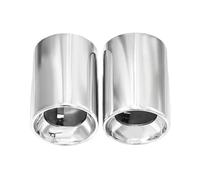 SPAMFAFGHQ 2 Piezas De Punta De Escape Para X1 F48 2016 2017 2018 2019 2020 2021 De Acero Inoxidable 304 Embellecedores Para Tubo De Escape(Plata)