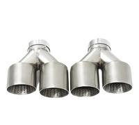 SPAMFAFGHQ Accesorios Para Escape De Coche Para Serie 6 640i F12 F13 Silenciador De Fibra De Carbono Con Escape Cuádruple M6 Mejorado(Matte Silver)
