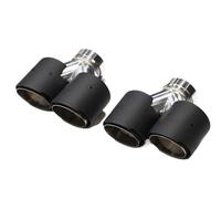 SPAMFAFGHQ Accesorios Para Escape De Coche Para Serie 6 640i F12 F13 Silenciador De Fibra De Carbono Con Escape Cuádruple M6 Mejorado(Carbon Texture C)