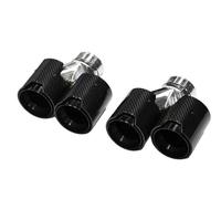 SPAMFAFGHQ Accesorios Para Escape De Coche Para Serie 6 640i F12 F13 Silenciador De Fibra De Carbono Con Escape Cuádruple M6 Mejorado(Carbon Texture B)