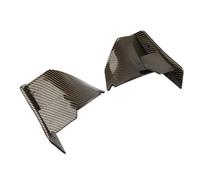 SPAMFAFGHQ Alerón Trasero de Motocicleta ala Fija Careneado Winglet para S1000RR 2015 2016 2017 2018(Carbon Fibre Brown)