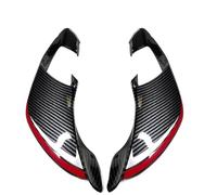 SPAMFAFGHQ Aletines De ABS Instalados con Tornillos para Yamaha R1 R1M 2020-2025 Alas Careneado Delantero Piezas Moto De Carga Aerodinámica(Rojo)