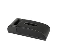 SPAMFAFGHQ Alfombrilla Universal Para Reposabrazos De Coche Almohadilla Para Aumentar La Altura Caja De Pañuelos Cojín Protector Para Reposabrazos(C3 Negro blanco SIN USB)