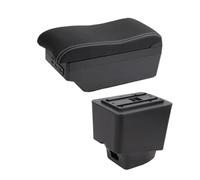SPAMFAFGHQ Brazo De Auto Para R&enault Para Captur Caja De Brazo 2018-2021 Accesorios Auto Caja De Almacenamiento Detalles Piezas Interiores USB(A3 Negro blanco 7USB)
