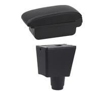 SPAMFAFGHQ Caja De Almacenamiento Coche Para Dacia Para Logan 2 Para Dokker Caja De Reposabrazos Coche Caja De Reposabrazos Coche Suministros Coche(B1 Línea Blanca)