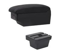 SPAMFAFGHQ Caja Reposabrazos Auto Para Chery Para Tiggo 3X Para Tiger 2 Cuero Consola Central Caja Almacenamiento(Línea Blanca E1)