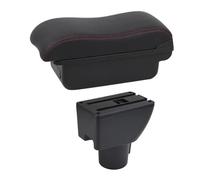 SPAMFAFGHQ Caja Reposabrazos Auto Para Hyundai Para GETZ Reposabrazos Auto Caja De Almacenamiento Central Detalles De Interior Accesorios Auto USB(Línea Roja B2)