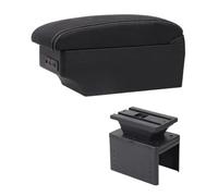 SPAMFAFGHQ Caja Reposabrazos Auto Para R&enault Para Clio 5 Caja Reposabrazos Para Captur Para Clio5 Reposabrazos Piel Almacenamiento Consola Central(Línea Blanca E1)