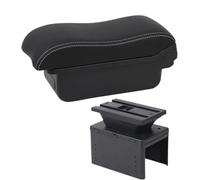 SPAMFAFGHQ Caja Reposabrazos Auto Universal Modelo Universal Reposabrazos Accesorios Coche Caja Almacenamiento Caja Reposabrazos Central(A3 Black white NO USB)