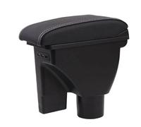 SPAMFAFGHQ Caja Reposabrazos Central Accesorios Coche Para HYUNDAI Para Getz Caja Reposabrazos Piezas Retrofit Caja Almacenamiento Central(B3 cuero genuino)