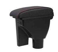 SPAMFAFGHQ Caja Reposabrazos Central Accesorios Coche Para HYUNDAI Para Getz Caja Reposabrazos Piezas Retrofit Caja Almacenamiento Central(A1 Cuero artificial)