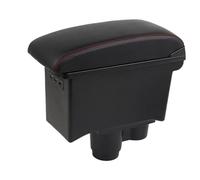 SPAMFAFGHQ Caja Reposabrazos Para R&enault Para Duster Para Dacia Para Duster 2019 -2022 Caja Reposabrazos Coche Caja De Almacenamiento De Consola Central(A1 Negro rojo 7USB)