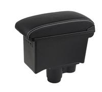 SPAMFAFGHQ Caja Reposabrazos Para R&enault Para Duster Para Dacia Para Duster 2019 -2022 Caja Reposabrazos Coche Caja De Almacenamiento De Consola Central(B3 Negro blanco 3USB)