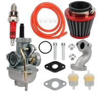 SPAMFAFGHQ Carburador Motocicleta Para PZ20 Con Filtro De Aire Combustible Bujía Colector De Admisión Para ATV UTV Motocross De 50 70 90 110 125 Cc 4 Tiempos(Estilo B)