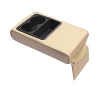 SPAMFAFGHQ Cojín Apoyabrazos Auto Portavasos Trasero Asiento Trasero Soporte De Codo Elevado Soporte Para Apoyabrazos(Beige)