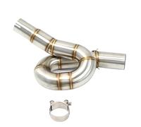 SPAMFAFGHQ Conector De Tubo De Escape Intermedio De 51 Mm Para Benelli 300 BJ300 GS BN302 TNT300 2014 2015 2016 2017 2018 Acero Inoxidable