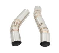 SPAMFAFGHQ Conexión De Tubo De Enlace Central De 50.8 Mm Sistema De Escape De Motocicleta De Tipo Slip-on Para Y&amaha YZF R1 YZF-R1 MT-10 MT 10 R1M 2007 2008