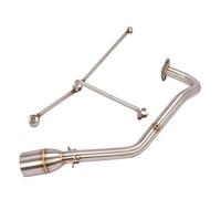 SPAMFAFGHQ Conexión Del Tubo De Enlace Delantero Modificado Silenciador De 51 Mm Sistema De Escape Motocicleta Para Sym Para CRUISYM 150 125 Para CRUISYM150